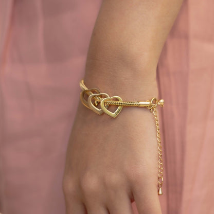 Custom Name Heart Bracelet - Add Up to 15 Names